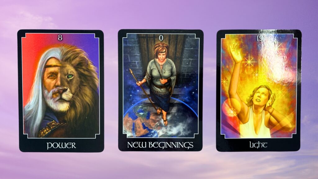 Cards from the Psychic Oracle Tarot deck