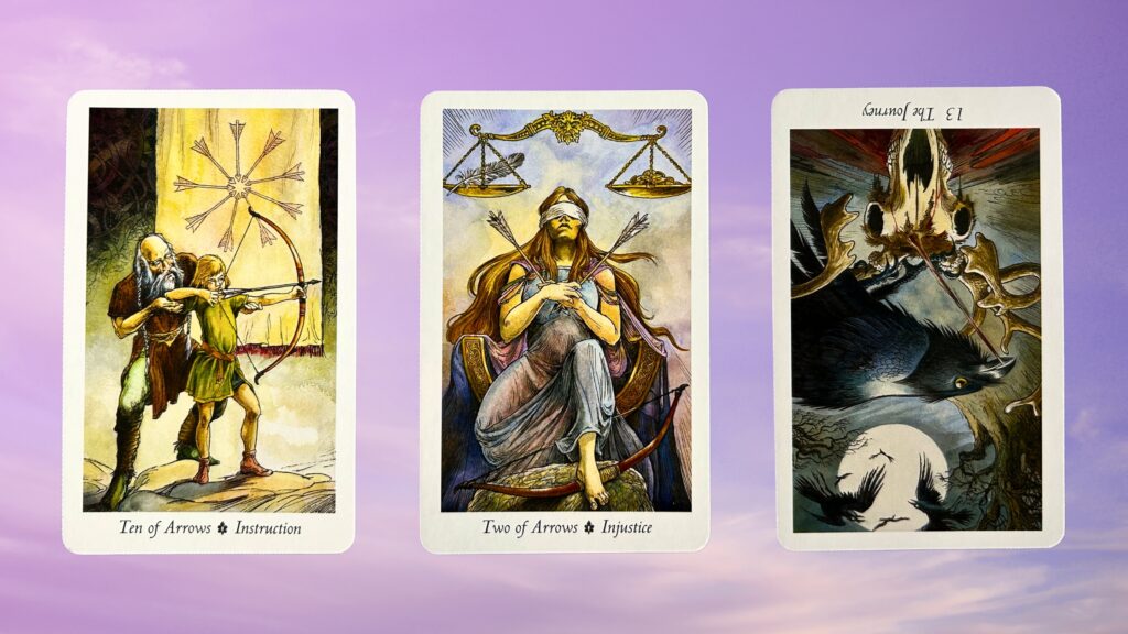 Cards from the Wildwood Tarot deck