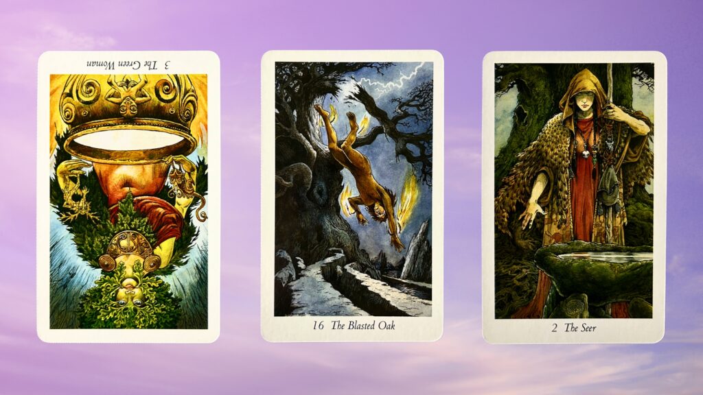 Cards from the Wildwood Tarot deck