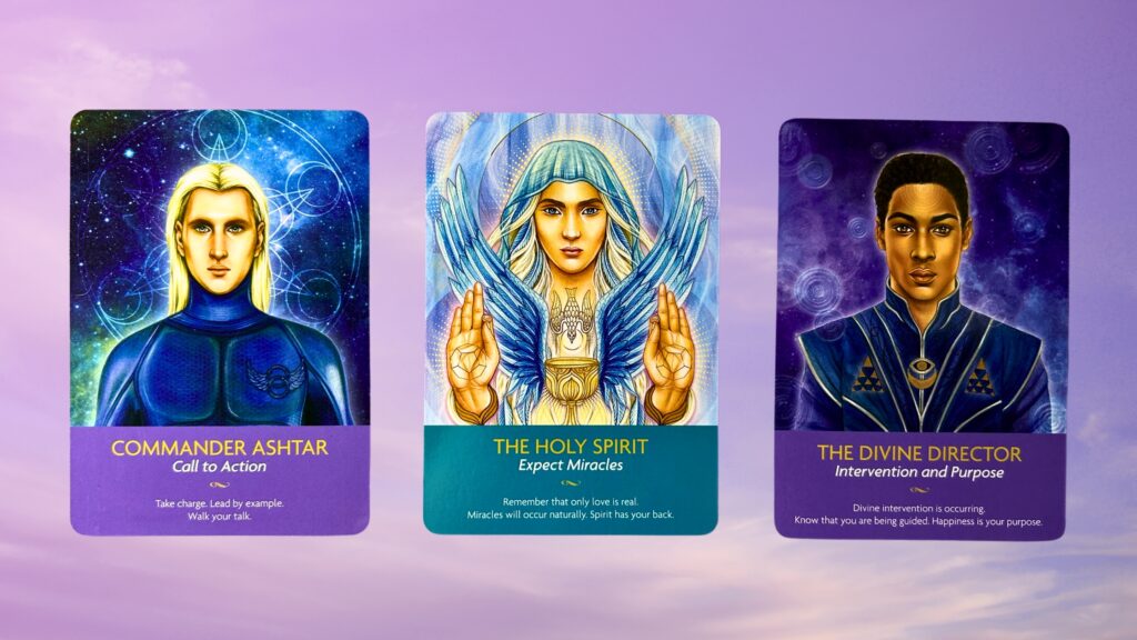 Cards from the Keepers of the Light Oracle deck