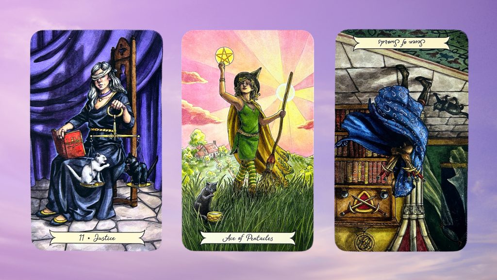 Cards from the Everyday Witch tarot deck