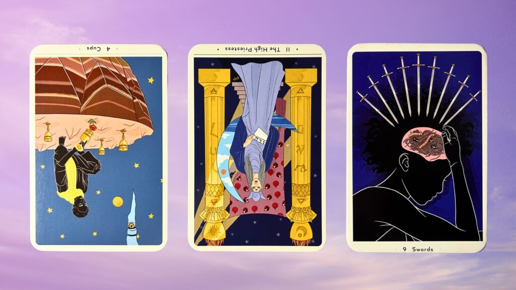 Cards from the True Heart Intuitive Tarot deck