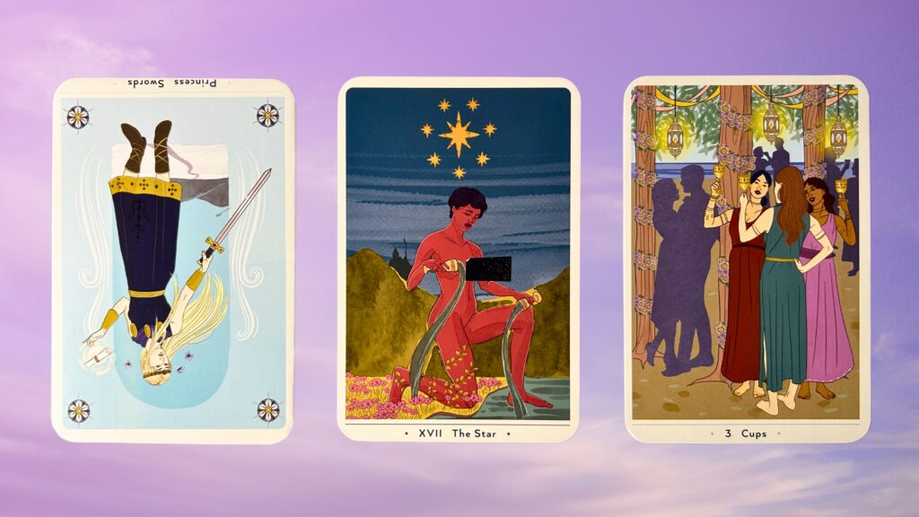 Cards from the True Heart Intuitive Tarot deck