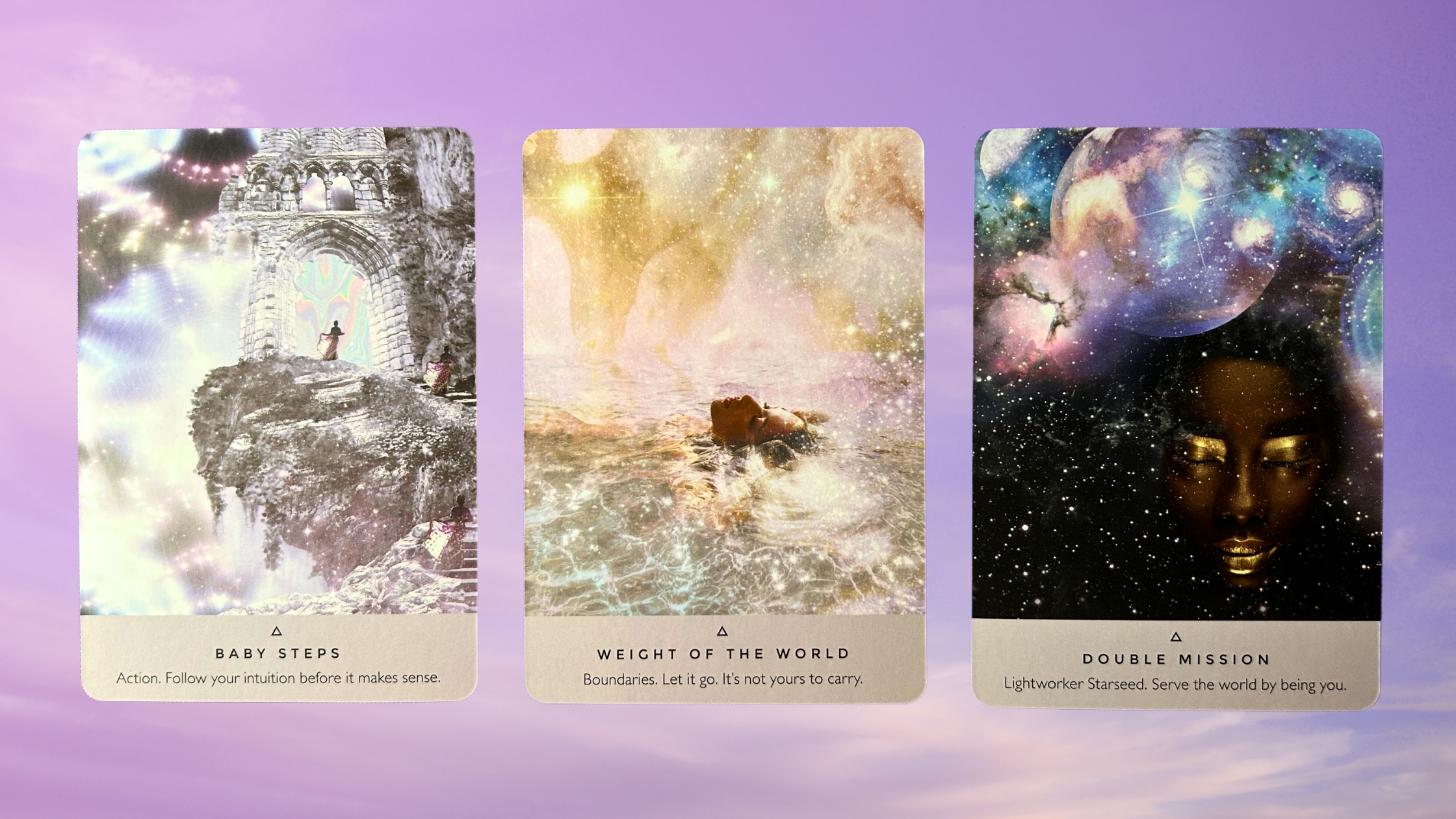 Cards from the Starseed Oracle deck