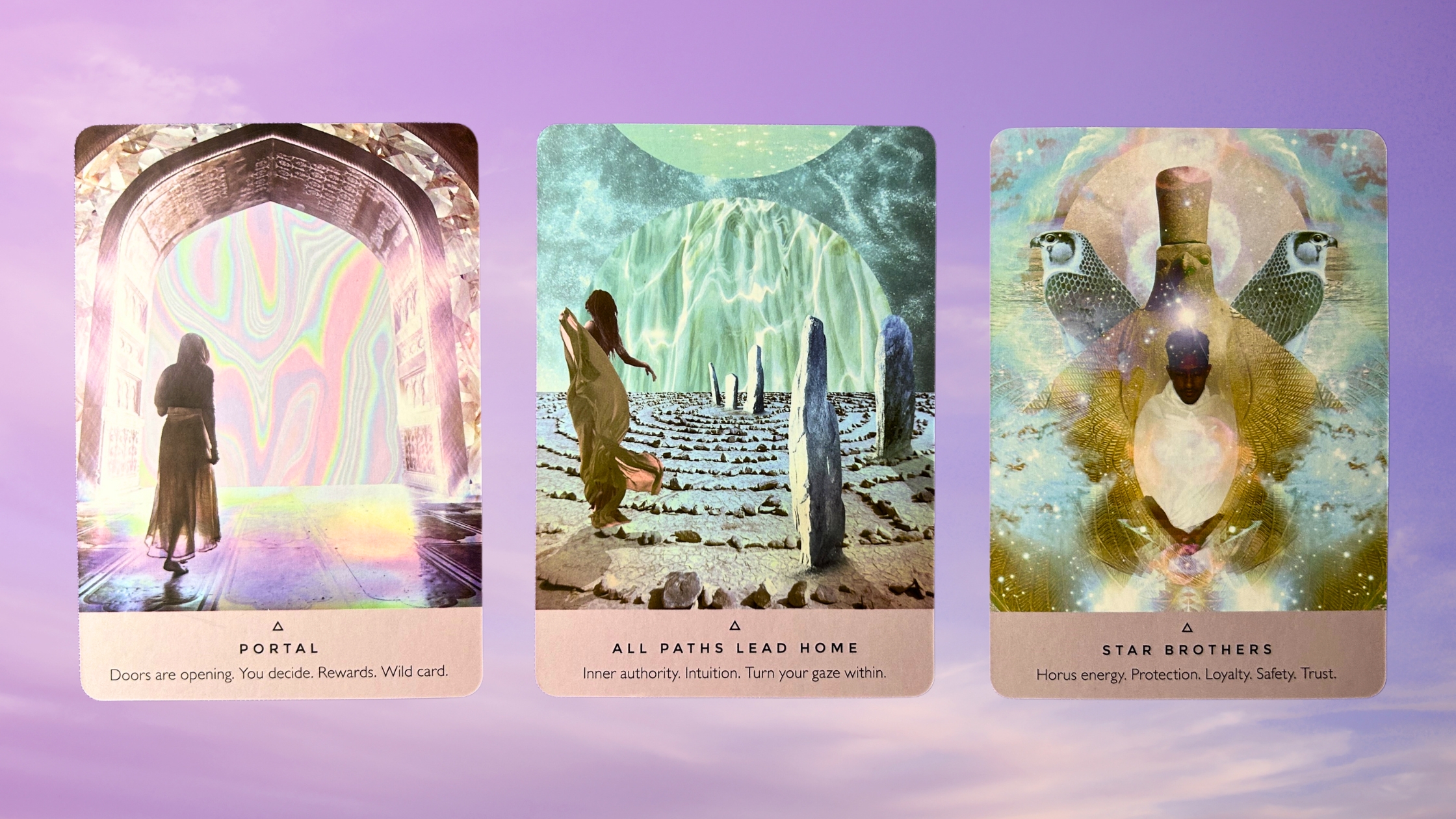 Cards from the Starseed Oracle deck