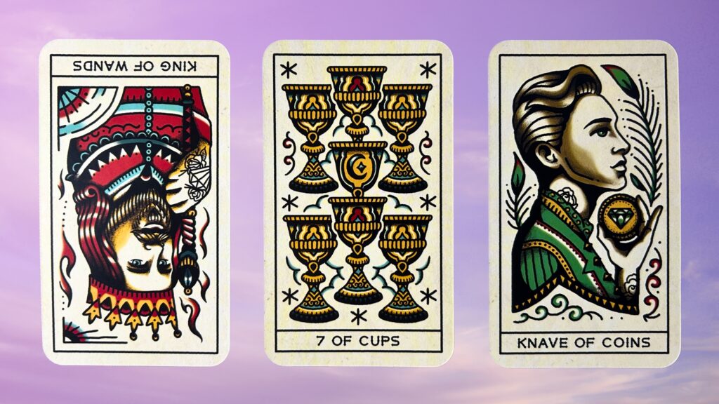 Cards from the Tattoo Tarot deck