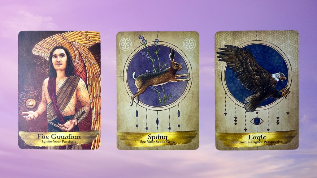 Cards from the Angels and Ancestors Oracle deck