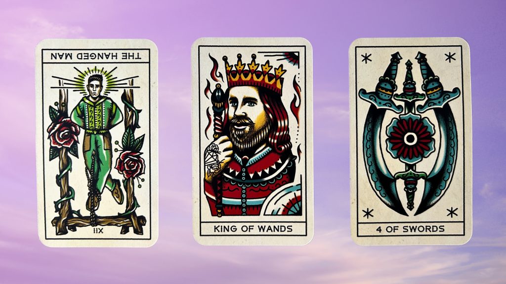 Cards from the Tattoo Tarot deck