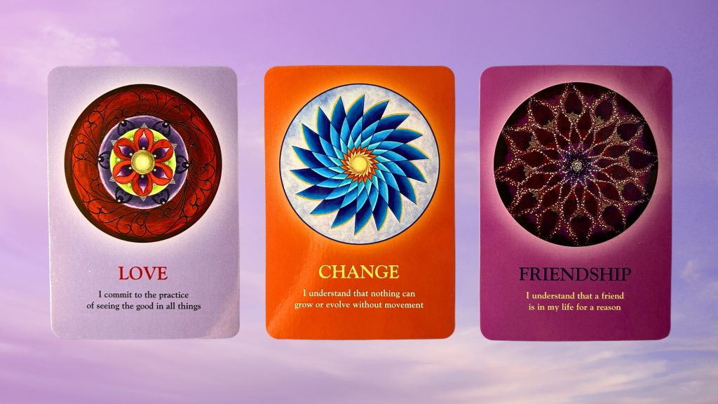 Cards from the Soul's Journey Lesson Oracle deck