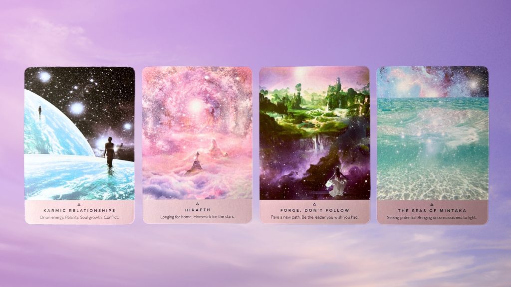 Cards from the Starseed Oracle deck