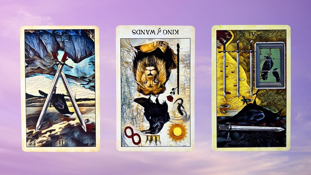 Cards from the Crow Tarot deck