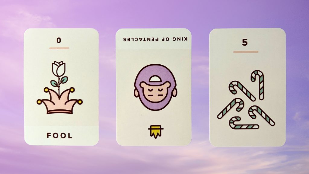 Cards from the Kawaii Tarot deck