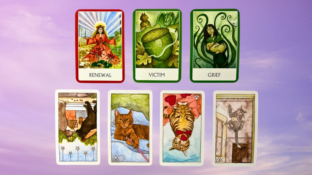 Cards from the Chakra Wisdom Oracle deck