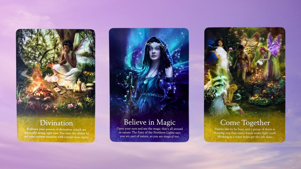 Cards from the Oracle of the Fairies deck