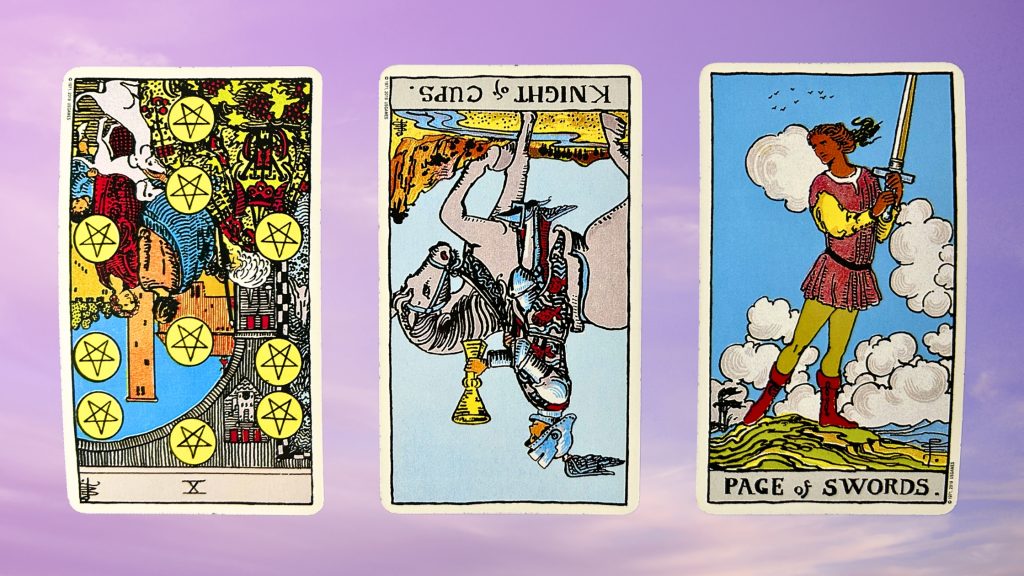 Cards from the Rider-Waite Tarot deck