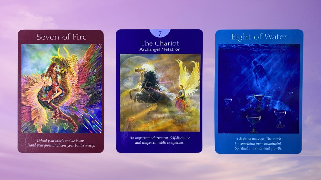 Cards from the Angel Tarot deck