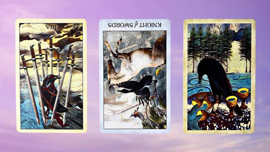 Cards from the Crow Tarot