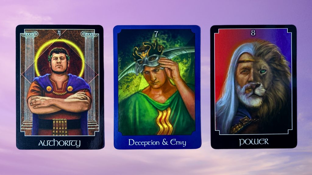 Cards from the Psychic Tarot Oracle deck