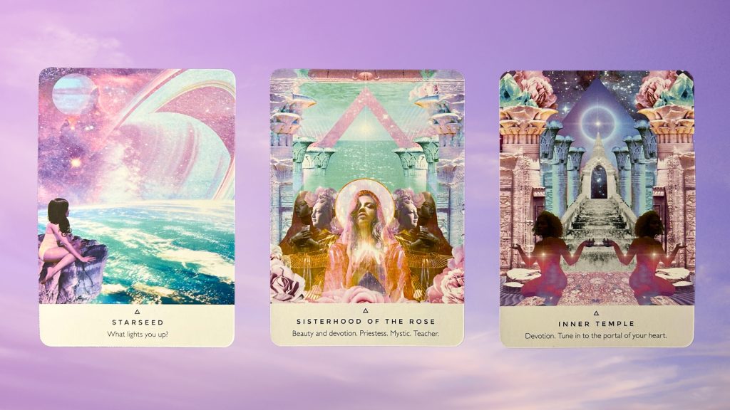 Cards from the Work Your Light Oracle deck