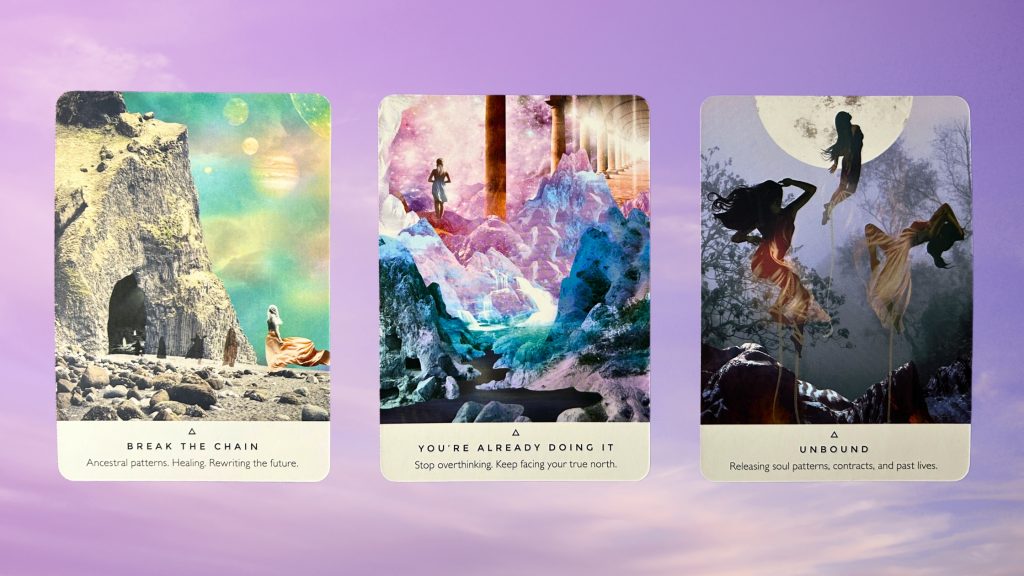 Cards from the Work Your Light Oracle deck