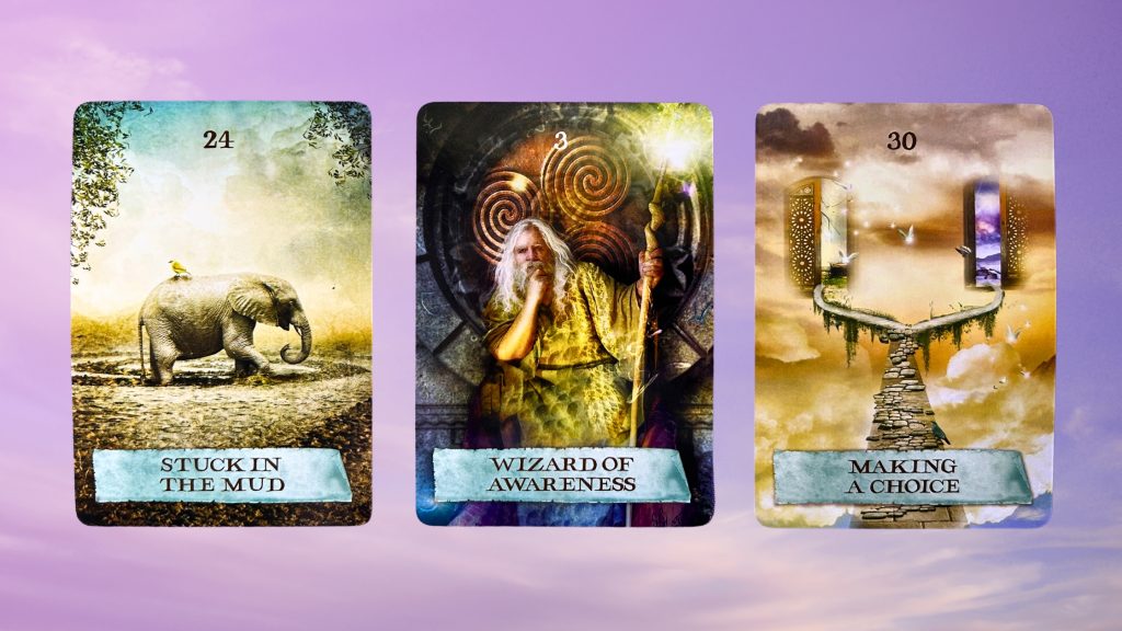 Cards from the Enchanted Map Oracle deck
