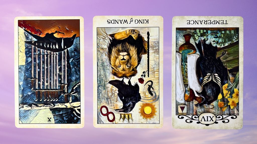 Cards from the Crow Tarot deck