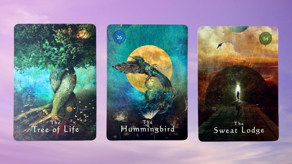 Cards from the Mystical Shaman Oracle deck