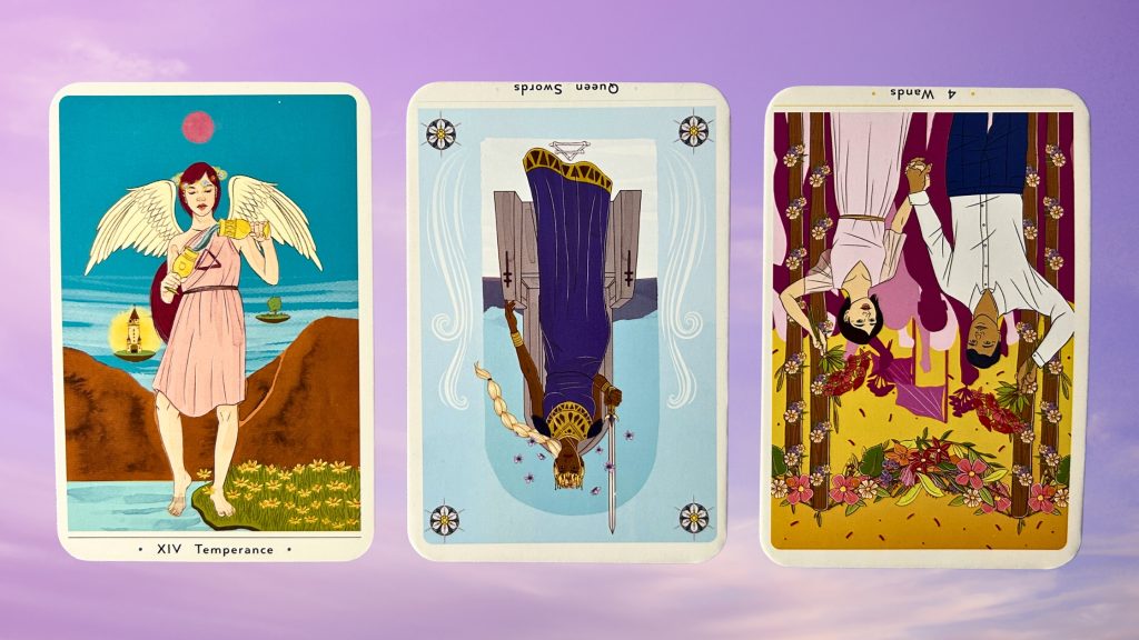 Cards from the True Heart Intuitive Tarot deck