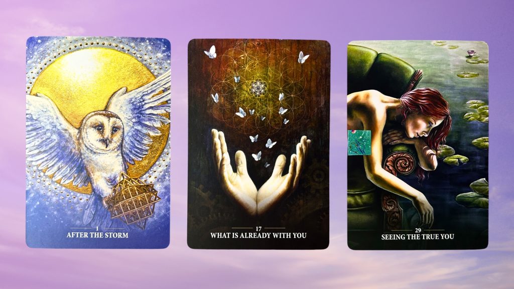 Cards from the Sacred Rebel Oracle deck