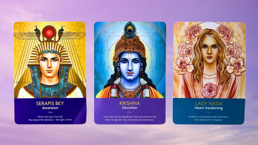 Cards from the Keepers of the Light Oracle deck