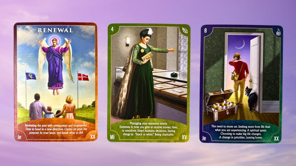 Cards from the Angel Wisdom Tarot deck