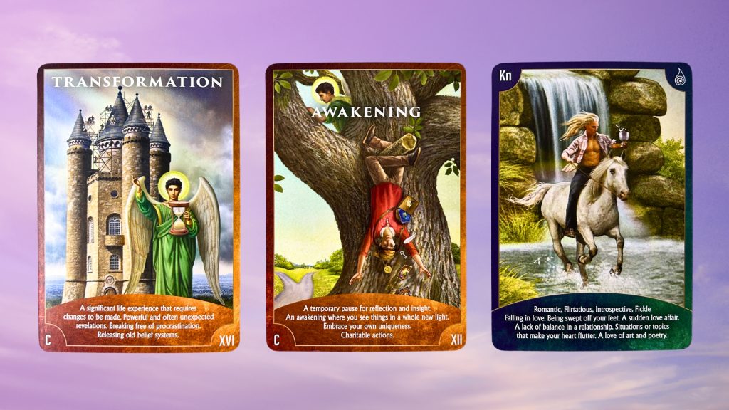 Cards from the Angel Wisdom Tarot deck