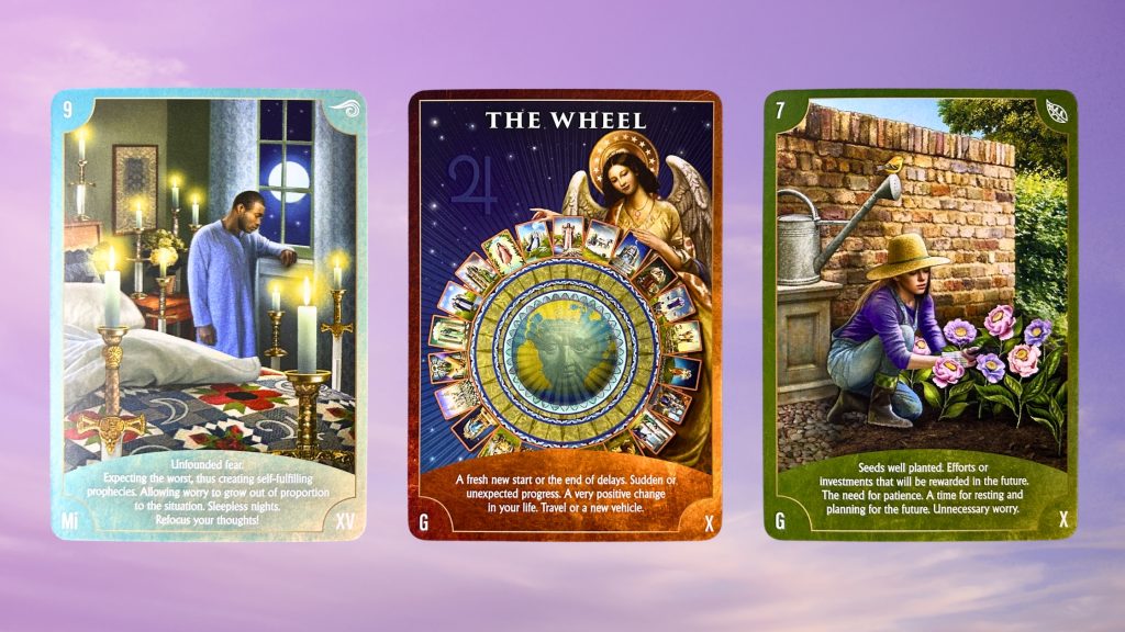 Cards from the Angel Wisdom Tarot deck
