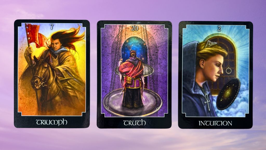 Cards from the Psychic Tarot Oracle deck