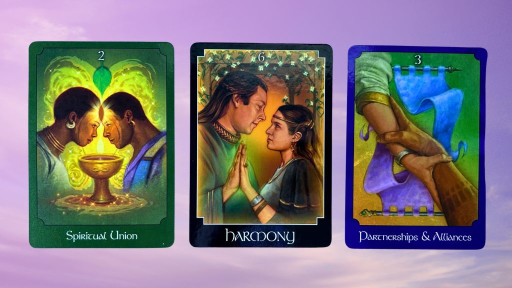 Cards from the Psychic Tarot Oracle deck