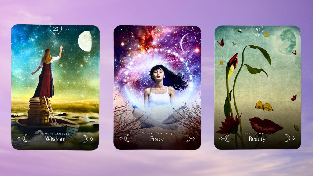 Cards from the Queen of the Moon Oracle deck