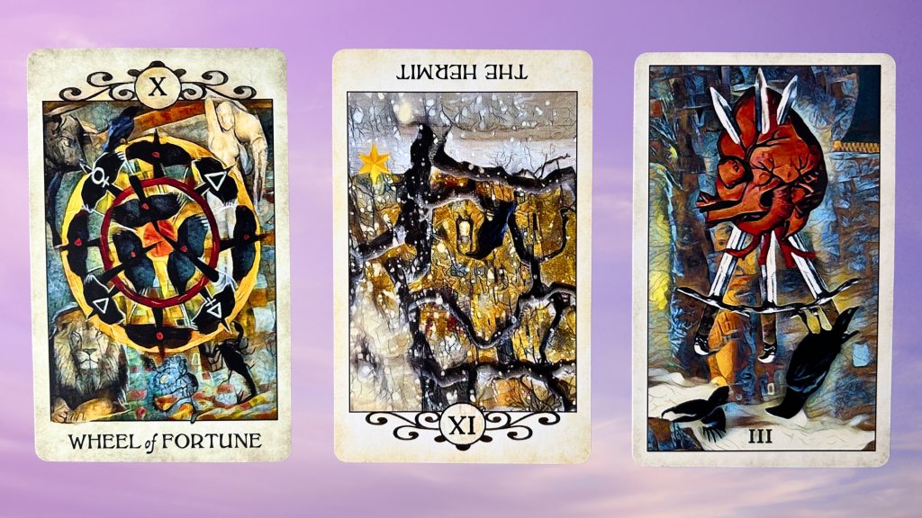 Cards from the Crow Tarot