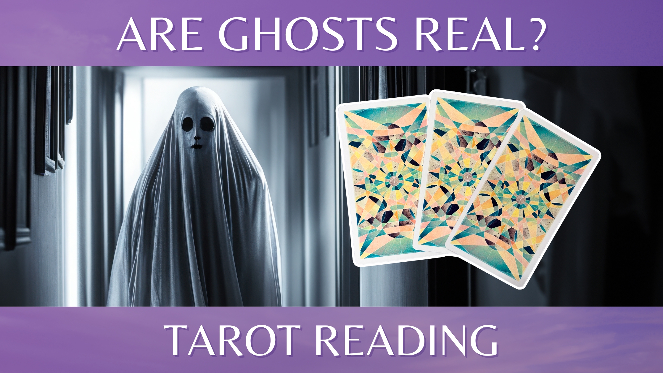 A ghost and tarot cards