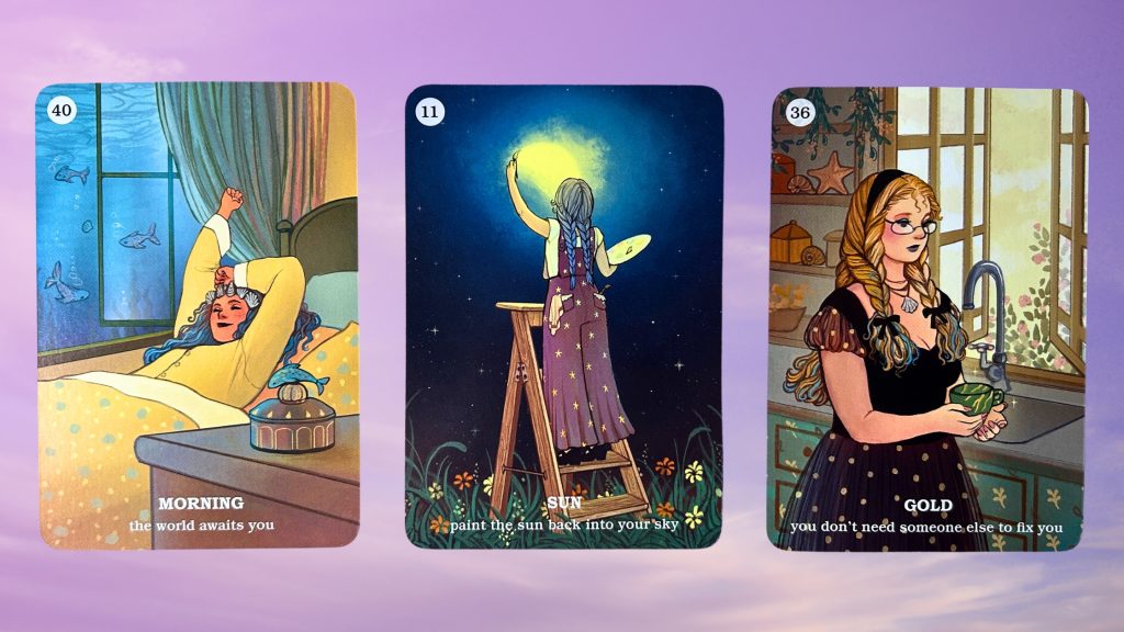 Cards from the Believe In Your Own Magic Oradle deck
