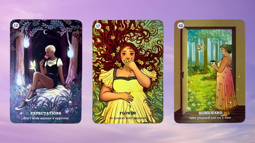 Cards from the Believe In Your Own Magic Oracle deck