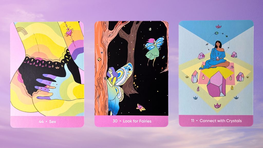 Cards from the Sacred Self-Care Oracle deck