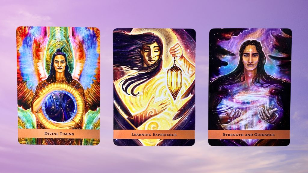 Cards from the Angel Guide Oracle deck