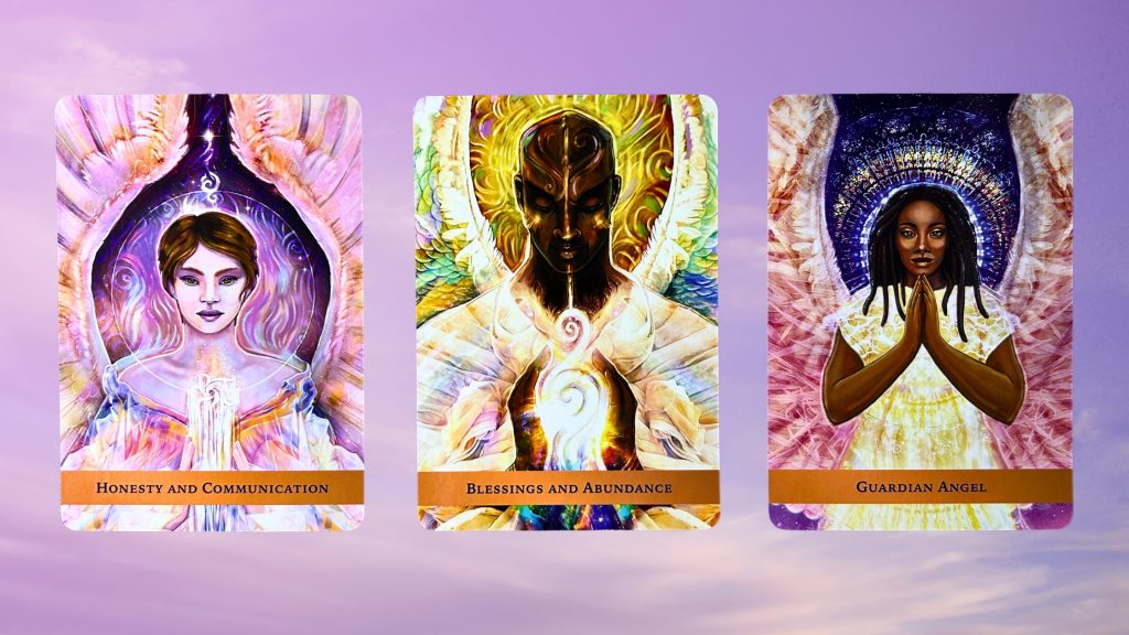 Cards from the Angel Guide Oracle deck