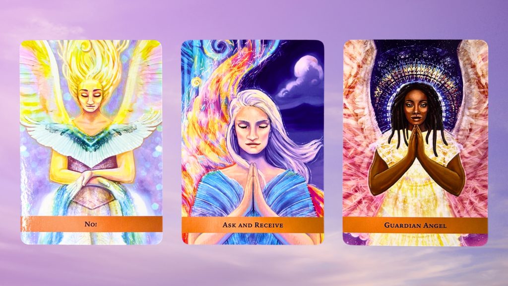 Cards from the Angel Guide Oracle deck