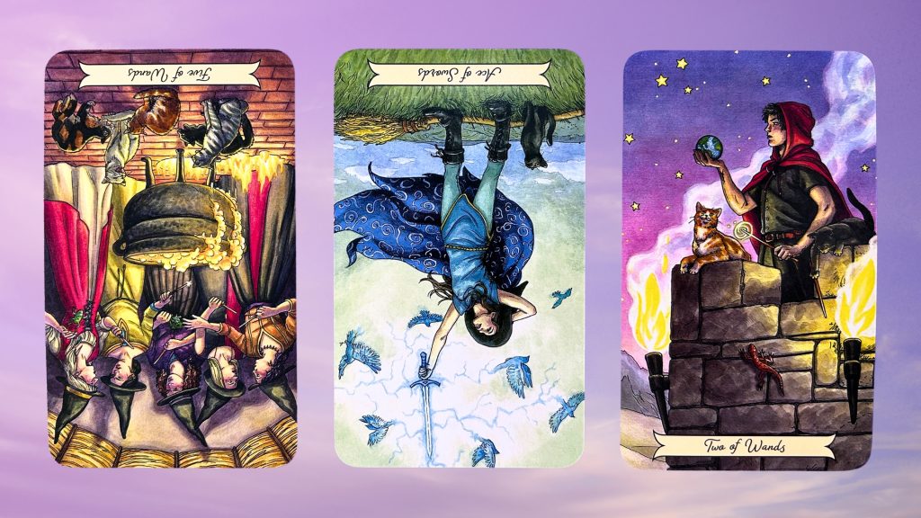 Cards from the Everyday Witch Tarot deck