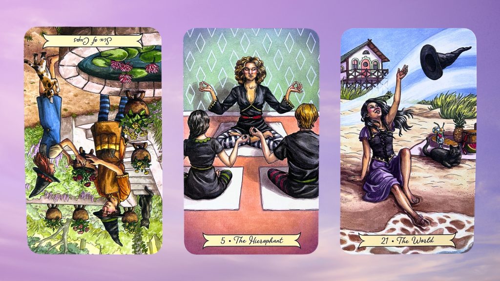 Cards from the Everyday Witch Tarot deck