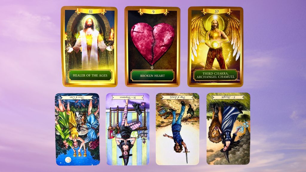 Cards from the Energy Oracle and the Everyday Witch Tarot deck