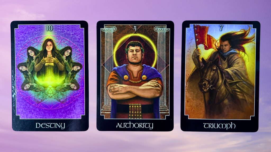 Cards from the Psychic Tarot Oracle deck