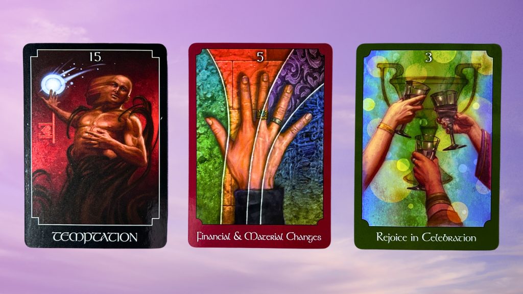 Cards from the Psychic Tarot Oracle deck