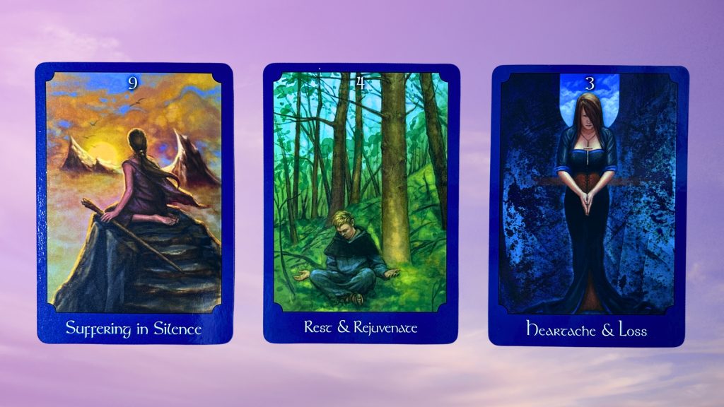 Cards from the Psychic Tarot Oracle deck